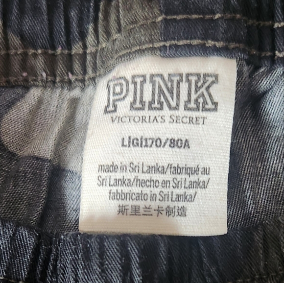 Victoria's Secret VS PINK LG Army Camo Joggers Pants Drawstring Waist Comfy Fit - Picture 5 of 7